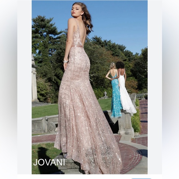 Jovani rose gold gown - Picture 2 of 6